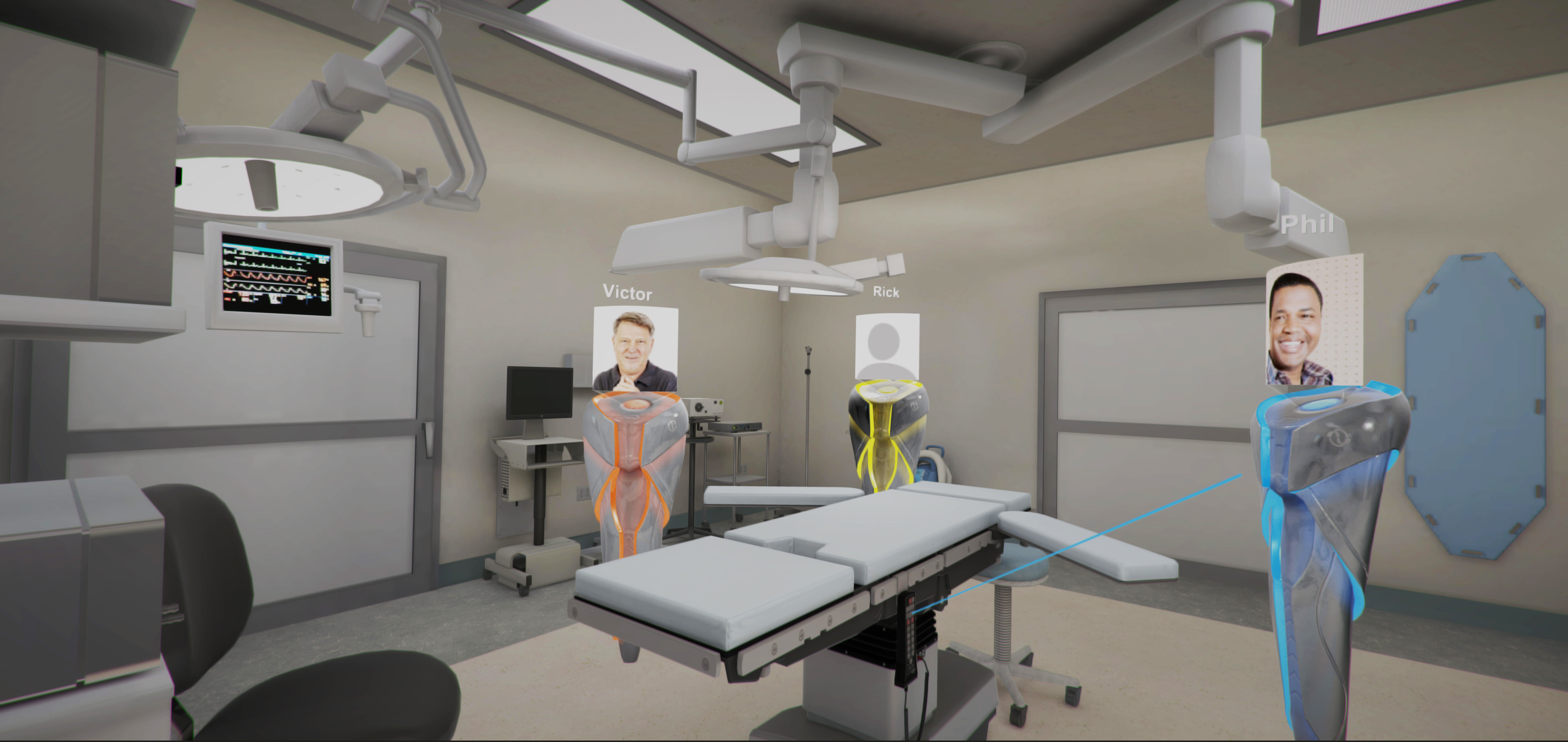 Medical Training And Simulation In Virtual Reality Multi Player Social