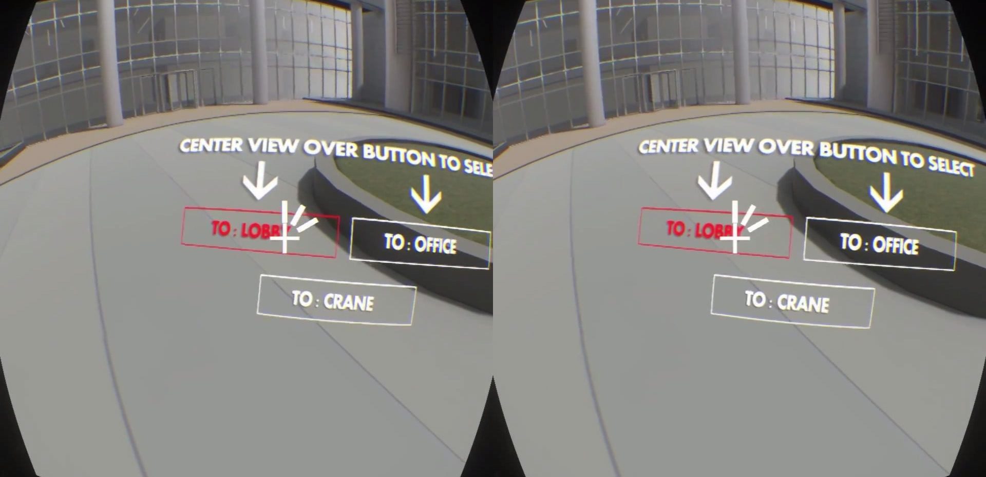 UI Interface for Navigation with Oculus Rift VR in architectural visualization