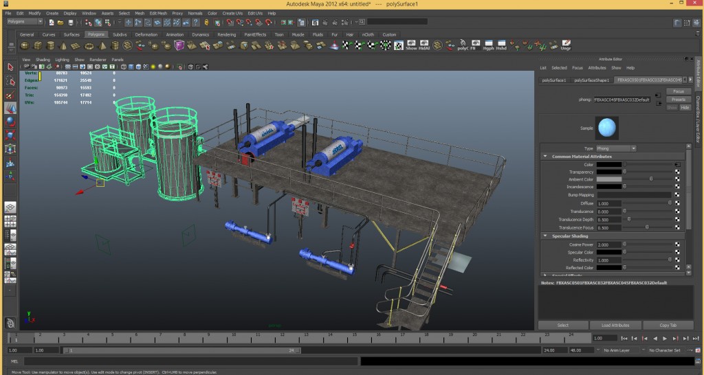 Autodesk Maya remesh and optimization for Unity3D and Oculus Rift