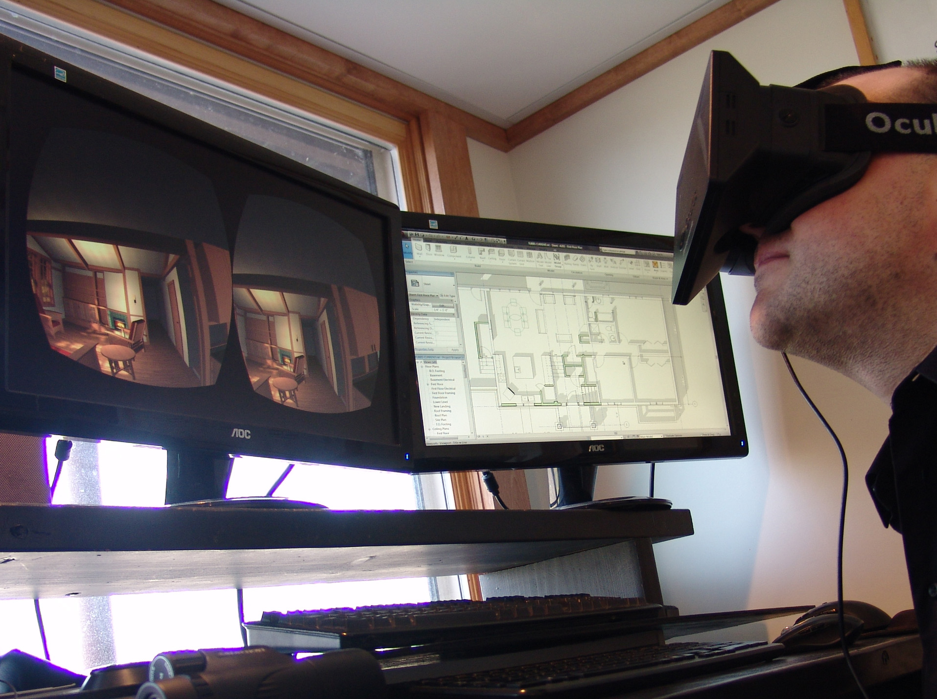 Revit and Oculus Rift via Unity3D: Experiencing BIM in Virtual Reality